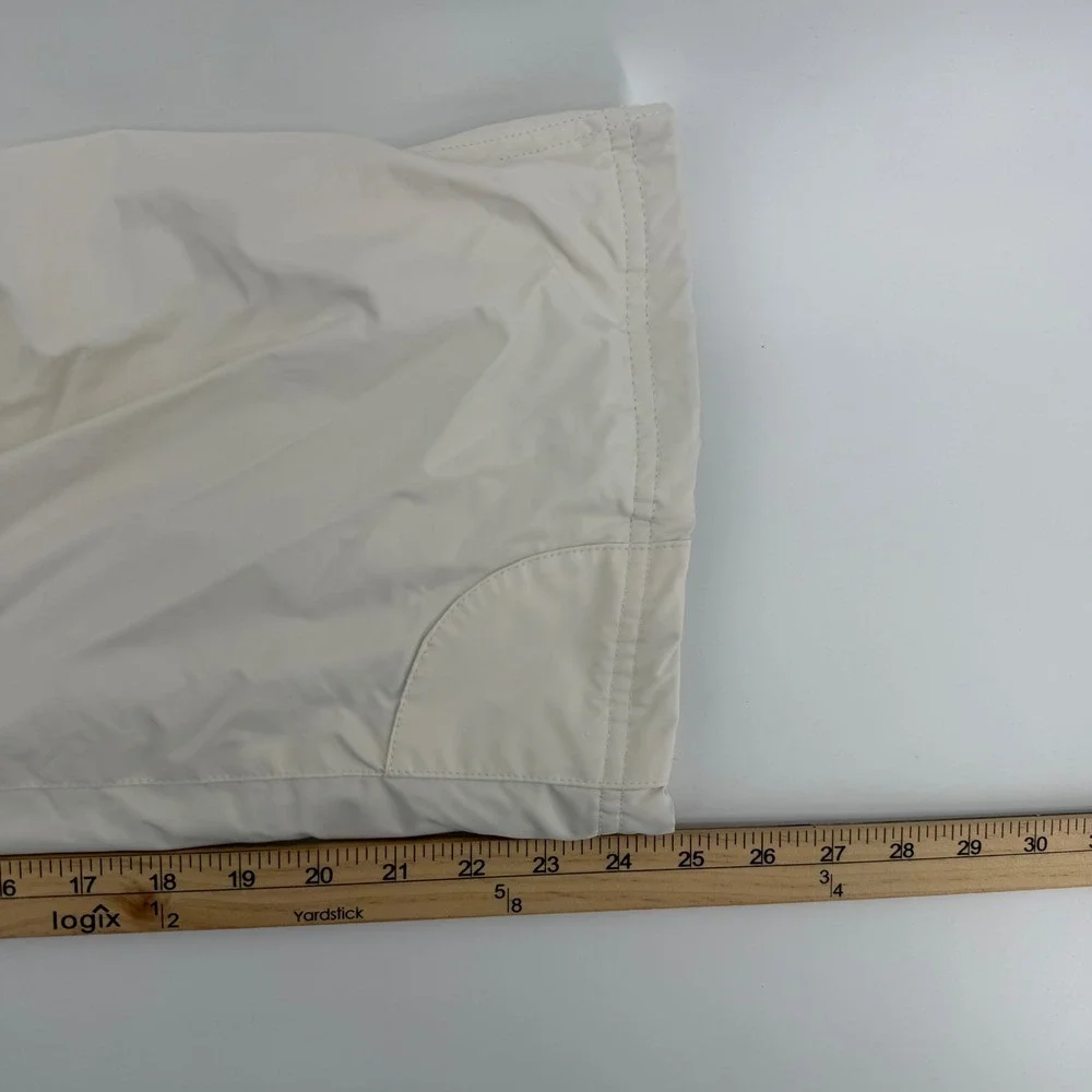 Columbia Snow‎ Pants Kids Youth 10/12 White Cream Omni-Tech Insulated Ski Bibs